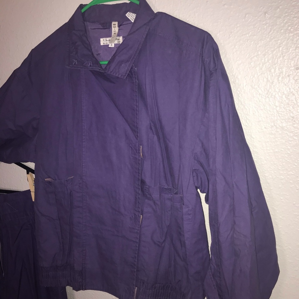 Vtg 80s/90s Christian Dior Streetwear 2 Piece Purple Matching Track Suit - Picture 13 of 16